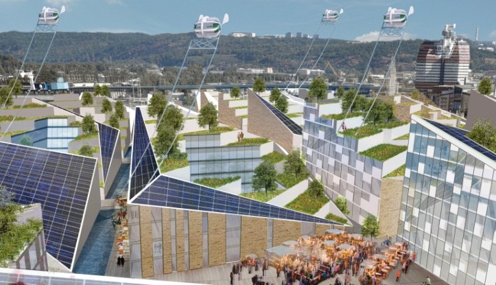 A projection of Gothenburg in 2036 ⓒ Kjellgren Kaminsky Architecture/Phaidon