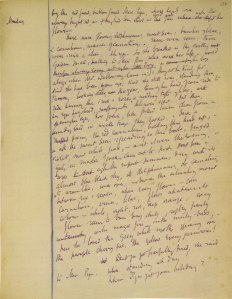 Virginia Woolf's notebook for 'Mrs Dalloway'