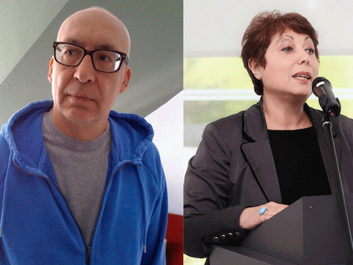 Aleks Sierz and Lia Ghilardi