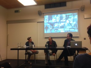 Davies, Lloyd and McLellan during the interview. Photograph by the author.